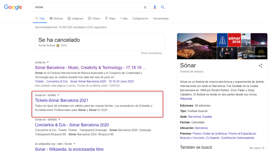 seo contenido sonar 2